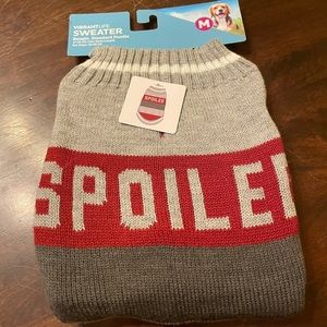 Medium Dog sweater . “Spoiled”
